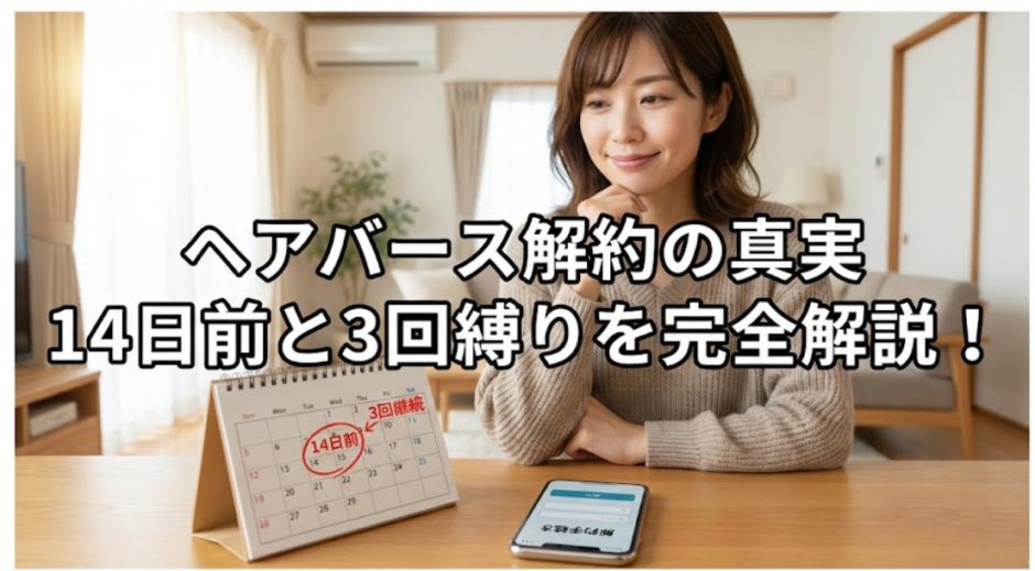 ヘアバースの解約前に必読！電話やメール手順と退会方法確認